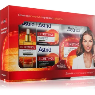 Astrid Bioretinol zestaw Krem do twarzy na dzień 50 ml + krem do twarzy na noc 50 ml + serum do twarzy 30 ml + maseczka w płachcie 1 szt. dla kobiet - Zestawy kosmetyków damskich - miniaturka - grafika 1