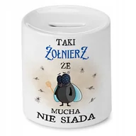 Skarbonki - Skarbonka 330 ml Dla Basi Córki Dziecka Prezent z Nadrukiem ze Zdjęciem + Opakowanie na prezent (wzór 03) - miniaturka - grafika 1