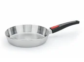 Patelnie - Woll Patelnia ze stali nierdzewnej z wełny więcej warstw ze zdejmowanym uchwytem do kuchenek indukcyjnych, 24 cm 1524CO - miniaturka - grafika 1