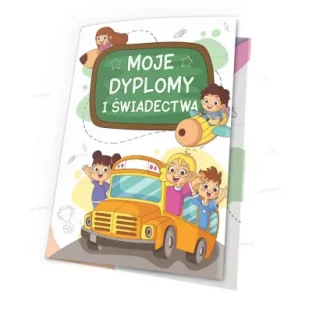 LearnHow Teczka moje dyplomy - Autobus 5 szt. - Teczki i skoroszyty - miniaturka - grafika 1
