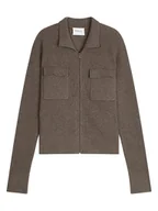 Swetry damskie - Perfect Cashmere Kaszmirowy kardigan "Sara" w kolorze szarobrązowym - miniaturka - grafika 1