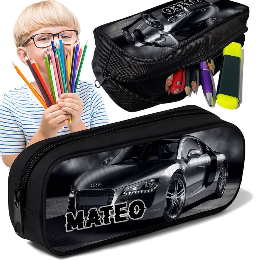 Piórnik personalizowany tuba AUDI RS nadruk imienia ksywki