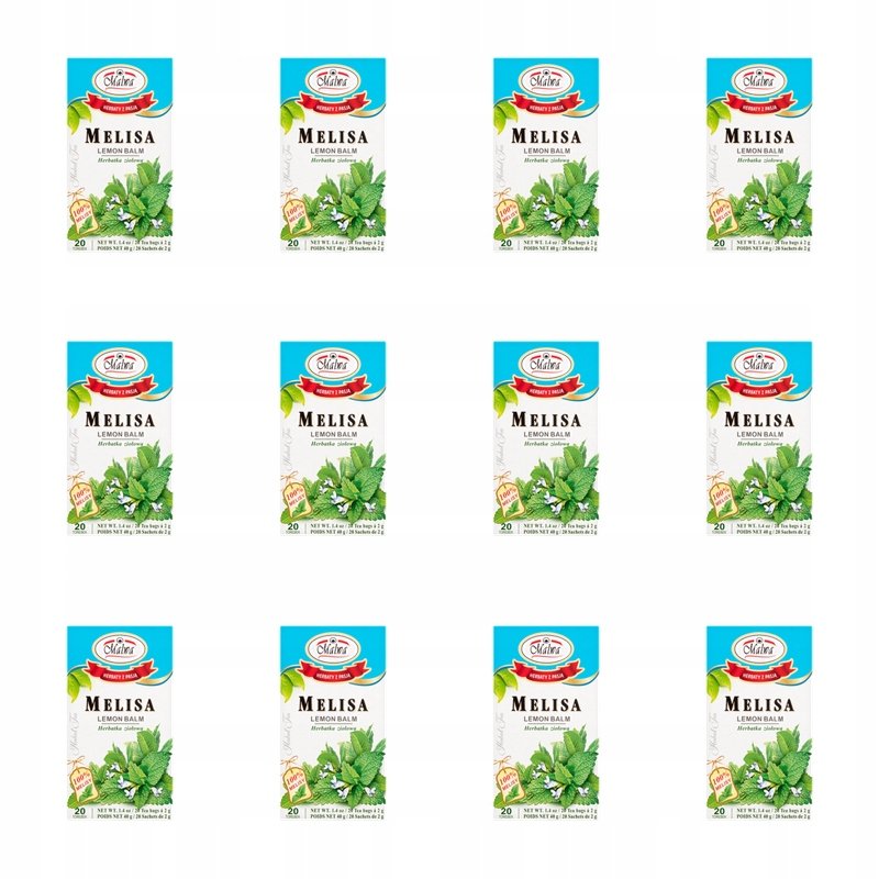 Malwa Herbata Melisa na Sen i Stres X12