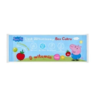 DOMOWA APTECZKA Peppa Pig Lizak smak jabłkowy, 1 szt. >> 0zł za wysyłkę przy zakupach od 149 zł << - Gumy do żucia, lizaki, dropsy - miniaturka - grafika 1