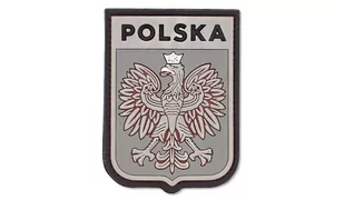 101 Inc. - Naszywka 3D - Polska herb - Szary - 444130-7056 - Odzież taktyczna i umundurowanie - miniaturka - grafika 1