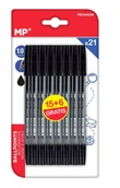 Długopisy - Zestaw Czarnych Długopisów (21 Sztuk) Mp - miniaturka - grafika 1