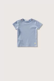 Koszulki i topy damskie - Mango Kids Kids t-shirt bawełniany dziecięcy Lemon gładki - grafika 1
