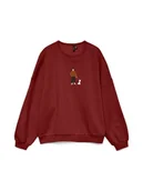 Bluzy damskie - Vero Moda Bluza w kolorze bordowym - miniaturka - grafika 1