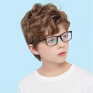 Okulary dla dzieci z uchwytami za uszy zerówki do komputera z filtrem Blue Light 25166 czarne - Okulary korekcyjne, oprawki, szkła - miniaturka - grafika 1