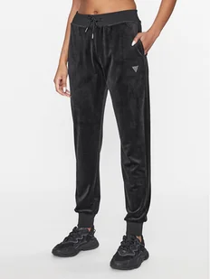Guess Spodnie dresowe V3BB27 KBXI2 Czarny Regular Fit - Spodnie sportowe damskie - miniaturka - grafika 1