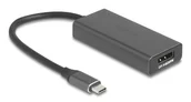 Adaptery i przejściówki - DeLOCK 64316 adapter kablowy 0,15 m USB Type-C HDMI + DisplayPort Szary - miniaturka - grafika 1