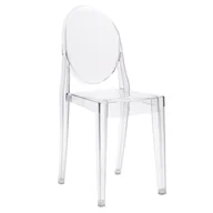 Krzesła - King Home Krzesło VICTORIA transparentne poliwęglan (111-APC.CLEAR) - miniaturka - grafika 1