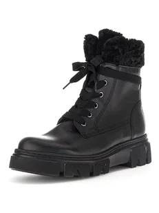 Gabor Skórzane botki w kolorze czarnym - Botki damskie - miniaturka - grafika 1