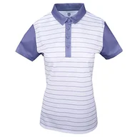 Swetry damskie - Island Green Damski golf damski kontrastowy rękaw oddychająca odprowadzająca wilgoć elastyczna koszulka polo koszulka polo Lawenda/biała 14 - miniaturka - grafika 1