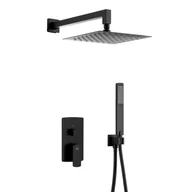 Zestawy prysznicowe - KFA Armatura Armatura Mokait zestaw prysznicowy czarny 553951181 - miniaturka - grafika 1
