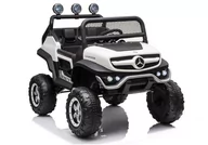 Pojazdy elektryczne dla dzieci - LEAN CARS Pojazd na Akumulator Mercedes Unimog S Biały - miniaturka - grafika 1