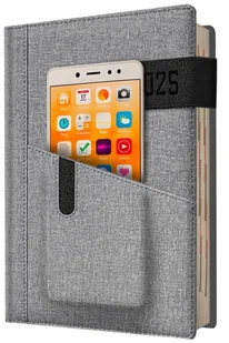 Kalendarz 2025 A5 dzienny praktyczny vip szary - Kalendarze - miniaturka - grafika 1