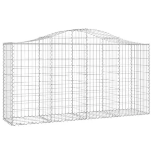 VIDAXL Kosze gabionowe, 18 szt, 200x50x100/120cm, galwanizowane żelazo - Ogrodzenia - miniaturka - grafika 4