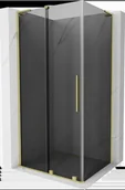 Kabiny prysznicowe - Mexen Velar L kabina prysznicowa rozsuwana 120x85 cm, grafit, złota szczotkowana - 871-120-085-43-55 - miniaturka - grafika 1