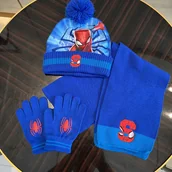 Czapki dla dzieci - TEMU Kup 1 otrzymaj 2 za - Zestaw z dzianiny Spider-Mana z z szalikiem i rękawicami, zimowa czapka z motywem superbohatera, miękka, wygodna, ciepła, - miniaturka - grafika 1