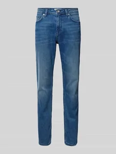 Spodnie męskie - Jeansy o kroju slim fit w jednolitym kolorze model ‘Josh’ - grafika 1