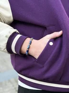 Bransolety męskie - Bransoletka Męska Sodalit Bryłki I Labradoryt Kule - miniaturka - grafika 1