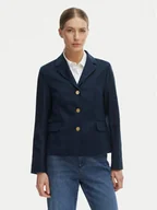 Marynarki i żakiety damskie - Tommy Hilfiger Marynarka WW0WW49335 Granatowy Slim Fit - miniaturka - grafika 1