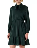 Sukienki - usha BLACK LABEL Damska sukienka z długim rękawem Nowles, ciemnozielony, XL - miniaturka - grafika 1