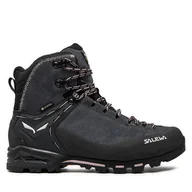Buty trekkingowe damskie - Trekkingi Salewa Mtn Trainer Classic Mid Gtx GORE-TEX 61427 0873 Szary - miniaturka - grafika 1