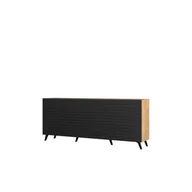 Komody - Komoda Dąb Craft Diverse Restol Front FR3, C274 Zielony Mat, Na Cokole - miniaturka - grafika 1