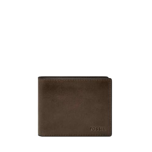 Fossil Męski portfel Derrick Bi-Fold, szary, XS