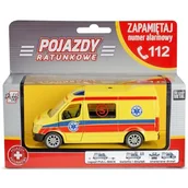 Samochody i pojazdy dla dzieci - Samochód DAFFI Pojazdy ratunkowe Ambulans B-433 - miniaturka - grafika 1