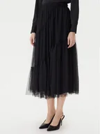 Spódnice - TWINSET Spódnica tiulowa 252LI2RAA Czarny Regular Fit - miniaturka - grafika 1