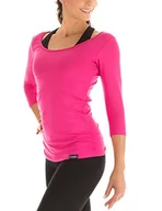 Koszulki i topy damskie - WINSHAPE Winshape Damska koszulka fitness Yoga Pilates z rękawami 3/4 WS4 różowy różowy XL WS4-PINK_Pink_XL - miniaturka - grafika 1