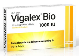 Biofarm Sp. z o.o. Vigalex Bio 1000 IU 90 tabletek 3697325 - Witaminy i minerały - miniaturka - grafika 1
