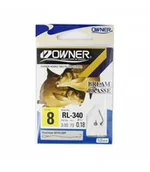 Inne akcesoria dla wędkarzy - Owner Haczyki Nr 8 Wiązane Przypony Gotowe Leszcz - miniaturka - grafika 1