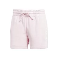 Spodenki damskie - adidas Szorty damskie na co dzień, Przezroczysty różowy/biały, S - miniaturka - grafika 1