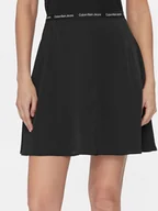 Spódnice - Calvin Klein Jeans Spódnica mini Logo J20J223143 Czarny Regular Fit - miniaturka - grafika 1