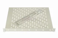 Akcesoria do szaf serwerowych - Sabaj-System Półka do szaf rack 19" 1U Głębokość 400mm Nośność 20kg Uchwyt z tyłu Szara 19-0153S 19-0153S - miniaturka - grafika 1