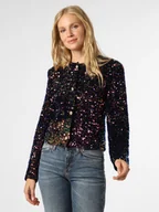 Swetry damskie - Designers Remix Blezer damski Kobiety wielokolorowy wypukły wzór tkaniny, 34 - miniaturka - grafika 1