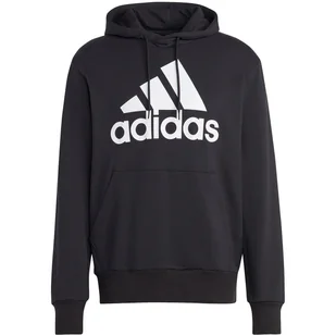 Bluza męska adidas Essentials French Terry Big Logo Hoodie czarna IC9363 2X - Bluzy męskie - miniaturka - grafika 1
