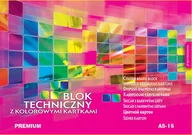 Podobrazia, bloki, papiery - Blok techniczny kolorowy Premium A5 15k - miniaturka - grafika 1