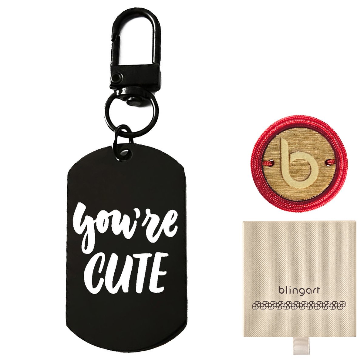 Brelok do kluczy z grawerem prostokątna zawieszka