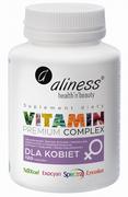 Witaminy i minerały - Aliness Dla Kobiet Premium Vitamin Complex Witaminy i Minerały Vege (120 tab) ali-141 - miniaturka - grafika 1