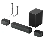 Soundbary - Ultimea Poseidon M4T 5,1 Soundbar + 1 Pair * Steady 300 Speaker Stands, Dolby Atmos, 450W Peak Power, Adjustable Surround Level - miniaturka - grafika 1