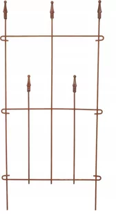 Płotek Palisada 48Cm Przęsło Ogrodowe Obrzeże Rdza - Ogrodzenia - miniaturka - grafika 1