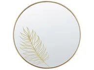 Lustra - Beliani Lustro ścienne 57 cm złote MADURA - miniaturka - grafika 1