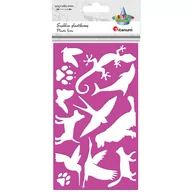 Zabawki kreatywne - Szablon plastkowy 105x180mm Zwierzęta - Titanum - miniaturka - grafika 1