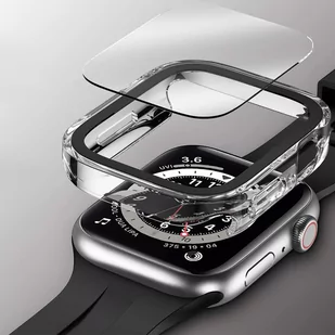 Obudowa ochronna z szkłem Alogy Protector Case 2w1 nakładka etui do Apple Watch 7/8 45mm Przezroczysta - Akcesoria do smartwatchy - miniaturka - grafika 3