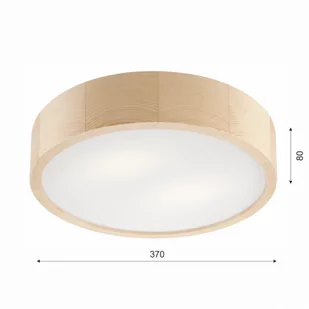 Euluna Lampa sufitowa Kerio,  37 cm, sosna naturalna - Lampy sufitowe - miniaturka - grafika 10